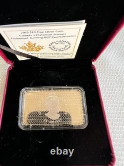 2018 Canada Fine Silver Proof Coins Canada's Historical Stamps Set Of Three