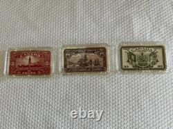 2018 Canada Fine Silver Proof Coins Canada's Historical Stamps Set Of Three