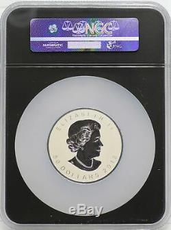 2018 Canada Incuse Maple Leaf 3 oz Silver Reverse Proof NGC PF70 First Day JD822