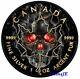 2018 Canada SMOKED SKULL Maple Leaf 1 Oz. 9999 Ruthenium & Gold Silver Coin