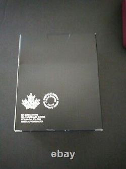 2018 Canada Silver Proof/reverse Proof Maple Leaf 2 Coin Set W Box & Coa