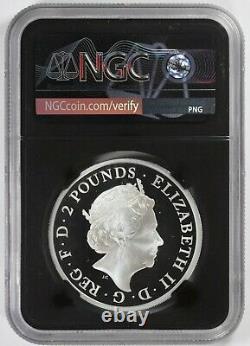 2018 Great Britain Proof Silver 2 Dragons NGC PF70 Ultra Cameo. 9999 2 Pounds