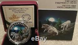 2018 Grey Wolves Geometric Fauna $20 1OZ Pure Silver Proof Canada Coin Geometry