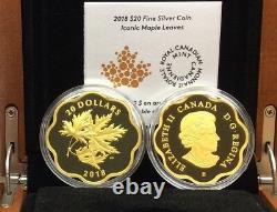 2018 Iconic Maple Leaves Master $20 Scallop-edged Pure Silver Proof Coin Canada