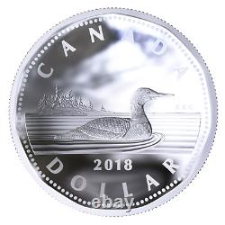 2018 Loonie R&D Lab Double Concave Dollar 10OZ Silver Proof Coin PF69DCAM