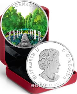 2018 Maple Tree Tunnel $20 1OZ Pure Silver Proof Canada Coin Glow-in-Dark