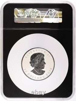 2018 Proof Canadian Maple Leaf 3 oz $50 Silver Bullion Coin NGC Rev. PF-70