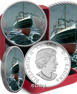 2018 Sinking SS Princess Sophia Centennial $20 1OZ Pure Silver Proof Coin Canada