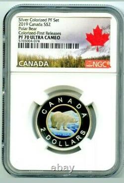 2019 $2 Canada Silver Proof Toonie Ngc Pf70 Gilt Colored Two Dollar Key Coin