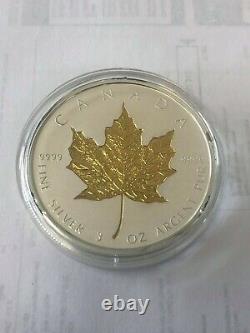 2019 40th Anniversary Gold Maple Leaf GML $50 3OZ Silver Proof Coin Canada
