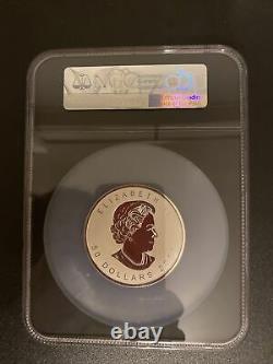 2019 CANADA MAPLE LEAF 3oz $50 Silver Gold Gilt 1st Release, NGC PF-70 Rev Proof