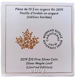 2019 Canada 2 oz Silver Maple Leaf Rhodium Proof Coin