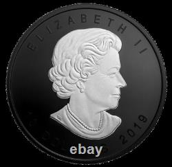2019 Canada 2 oz Silver Maple Leaf Rhodium Proof Coin