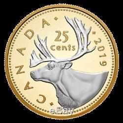 2019 Canada 25 Cent Big Coin 5 Oz. Pure Silver Proof Coin Only with COA