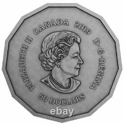 2019 Canada 3 Ounce Centennial Flame of Canada Antique Finish Silver Proof Coin