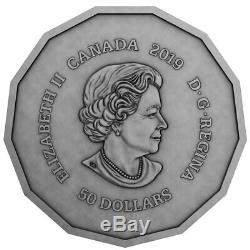 2019 Canada 3 oz Centennial Flame of Canada Antique Finish Silver Proof Coin