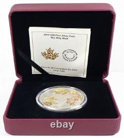 2019 Canada $30 Wily Wolf Fine Silver Proof 2 oz #19753