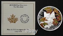 2019 Canada $30 Wily Wolf Fine Silver Proof 2 oz #19753