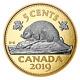 2019 Canada 5 Cent Big Coin 5 Oz. Pure Silver Proof Coin Only with COA