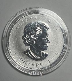 2019 Canada $5 Reverse Proof 1 oz. 9999 Silver Maple Leaf Phonograph Privy Mark