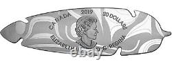 2019 Canada Eagle Feather Northwest Coast Art $20 1 oZ Silver Proof Coin