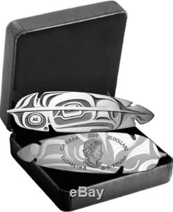 2019 Canada Eagle Feather Northwest Coast Art $20 1 oz Silver Proof Coin
