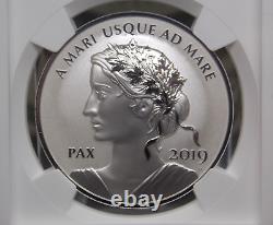 2019 Canada PEACE & LIBERTY Medal 1oz Silver HIGH RELIEF NGC PF70 #345JP
