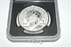 2019 Canada Peace & Liberty 1 Oz Silver Medal NGC PF69 FR Reverse Proof