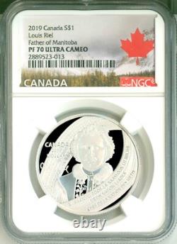 2019 Canada S$1 Louis Riel Father Of Manitoba Special Edition NGC PF70 UC