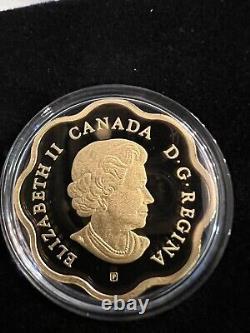 2019 Canadian $20 Fine Silver/gold Plated Proof Coin. Iconic Maple Leaves