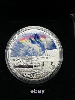 2019 Fire Rainbow Sky Wonders $20 1OZ Pure Silver Proof Canada