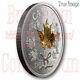 2019 Masters Club Golden 3D Maple Leaf $15 Pure Silver Proof Coin Canada