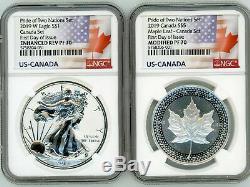 2019 PRIDE TWO NATIONS ASE SET NGC REV PF70 First Day Issue RCM Canada Set w Box