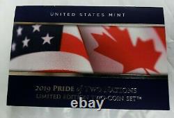 2019 Pride Of Two Nations 2 Coin Set U. S. Silver Eagle / Canada Maple Leaf M11