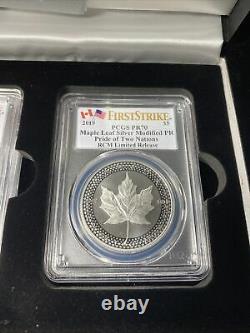 2019 Pride Of Two Nations Canada Set Pcgs Rev Pr70 Fs 2-coin Set