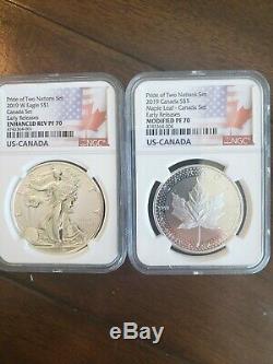 2019 Pride Of Two Nations Set Ngc Rev Pf70 Early Releases Rcm Canada Set Ogp Inc
