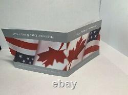 2019 Pride of Two Nations 2 Coin Set Silver RCM Canada COA 4051/10K Black Box