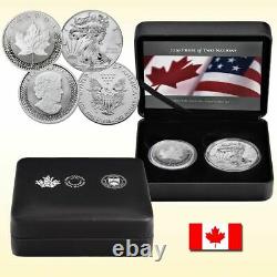 2019 Pride of Two Nations Silver Eagle & Silver Maple Leaf Canada Set OGP & COA