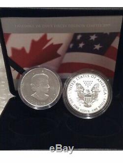 2019 RCM Pride of Two Nations Silver Limited Edition Canada Box Set OGP COA EBUX