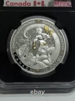 2019 Thor Norse Gods 9999 Fine Silver Coin Canada Ngc Pf 70 Proof 70 Ultra Cameo