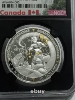 2019 Thor Norse Gods 9999 Fine Silver Coin Canada Ngc Pf 70 Proof 70 Ultra Cameo
