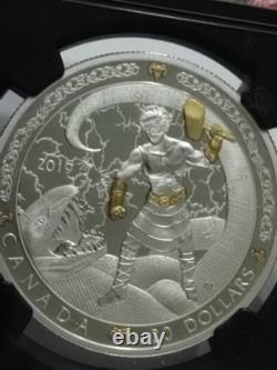 2019 Thor Norse Gods 9999 Fine Silver Coin Canada Ngc Pf 70 Proof 70 Ultra Cameo