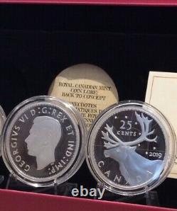2019 Two 2OZ Coins Silver Proof RCM Lore Caribou 25-cent, Voyageur $1 Dollar