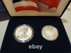 2019 USA Canada PRIDE OF TWO NATIONS set reverse proof silver eagle & maple