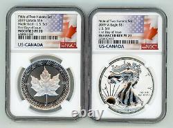 2019 W Eagle Canada Pride Of Two Nations Set Ngc Pf70 First Day Of Issue