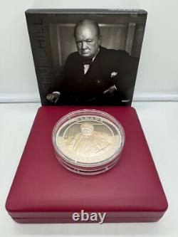 2019 Winston Churchill The Roaring Lion $100 10 oz Pure Silver Proof Coin Canada