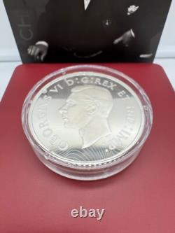 2019 Winston Churchill The Roaring Lion $100 10 oz Pure Silver Proof Coin Canada