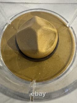 2020 1.5 oz $25 99.99% PURE SILVER/GOLD PLATED CANADIAN MOUNTIE HAT WITH OGP+COA