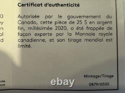 2020 1.5 oz $25 99.99% PURE SILVER/GOLD PLATED CANADIAN MOUNTIE HAT WITH OGP+COA