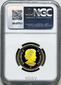 2020 $1 CANADA GILT SILVER V-E DAY LOON NGC PF70 UCAM 75th ANNIVERSARY POP-3